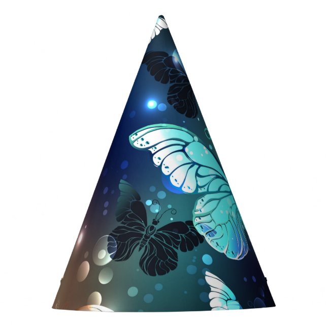 Gorro De Fiesta Mariposa nocturna fluida (Anverso)