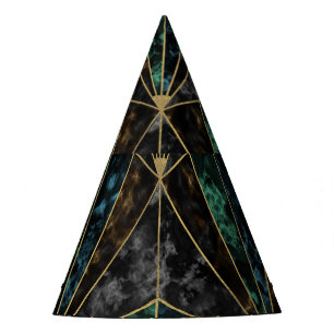 Gorro De Fiesta Mármol Art Deco: Lujo malaquita