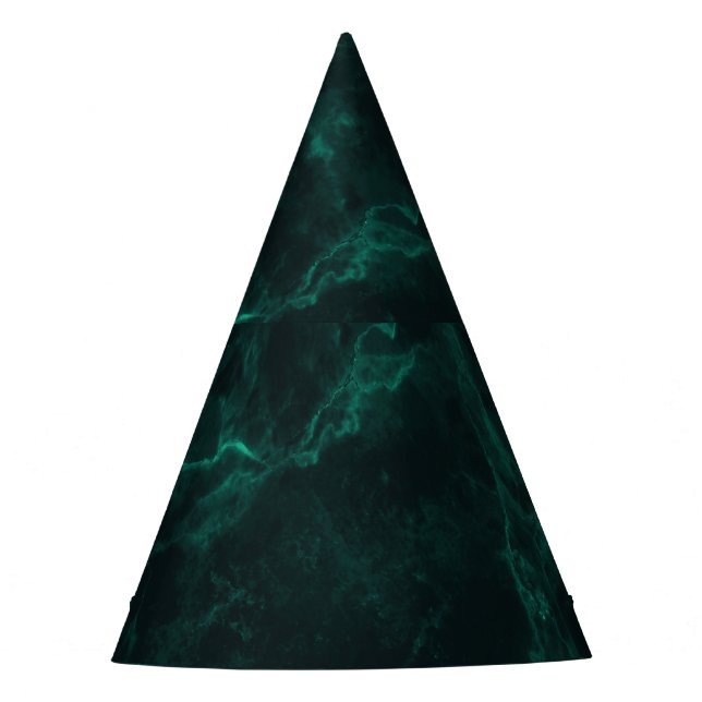 Gorro De Fiesta Mármol verde oscuro, textura perfecta. (Anverso)