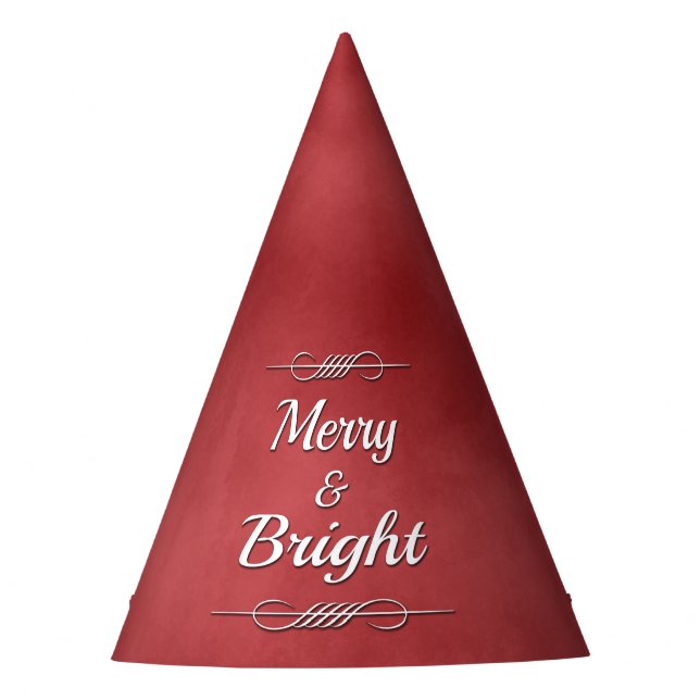 Gorro De Fiesta Merry y Bright (Anverso)