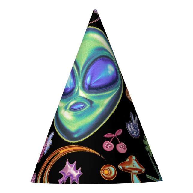 Gorro De Fiesta Mikitiez aquarius galaxia verano resplandor (Anverso)