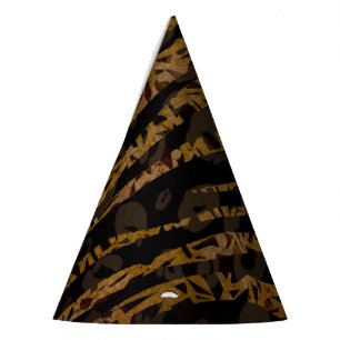 Gorro De Fiesta Moda Mosaica Elegante Safari Glam Jungle Imprimir