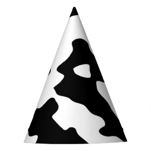 Gorro De Fiesta Modelo de la vaca blanco y negro