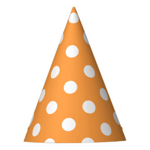 Gorro De Fiesta Modelo de lunar anaranjado