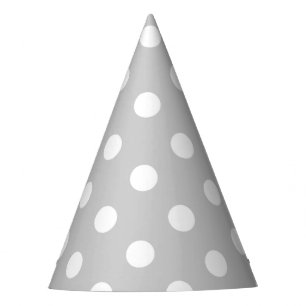 Gorro De Fiesta Modelo de lunar gris