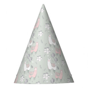 Gorro De Fiesta Modelo en colores pastel de la llama