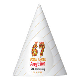 Gorro De Fiesta Modern Slice Slice Boy Six Seven Birthday Party