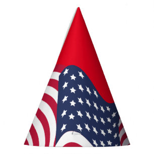 Gorro De Fiesta Moderno 4 de julio Bandera Patriótica Estadouniden