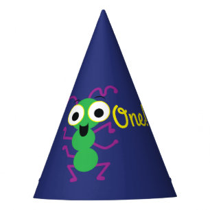 Gorro De Fiesta Monster Cute Funny Tema Fiesta del primer cumpleañ