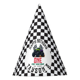 Gorro De Fiesta Monster Trucks 1st Birthday Vroom Party
