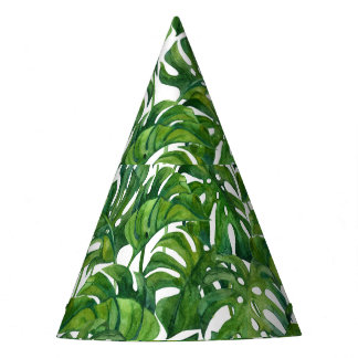Gorro De Fiesta Monstera verde deja a los tropicales sin foco