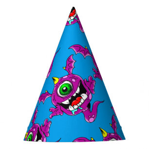 Gorro De Fiesta Monstruo de la gente morada