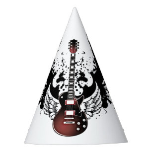 Gorro De Fiesta Músico de rock y rock Metalizado de guitarra