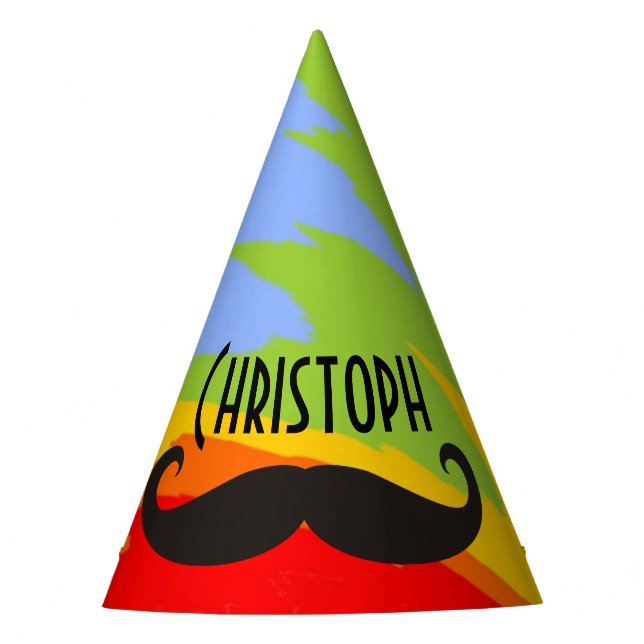 Gorro De Fiesta Mustache / Mustache / Schnurrbart + sus ideas (Anverso)