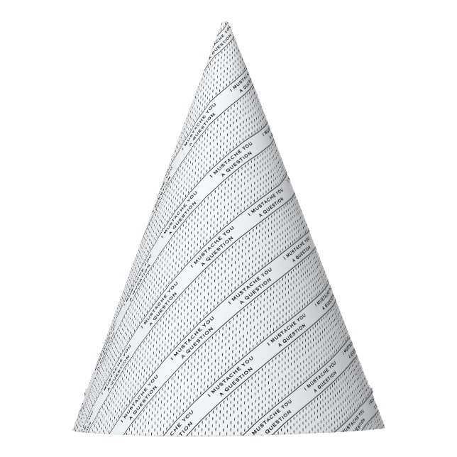 Gorro De Fiesta Mustache You A Question Mod Stripe (Anverso)