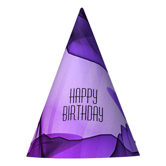 Gorro De Fiesta Mystical Layer of Chiffon Scarves Plum (Anverso)