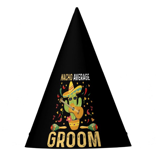 Gorro De Fiesta Nacho Promedio de Esposo Mexicano Cinco De Mayo (Anverso)