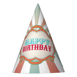 Gorro De Fiesta Nacimiento del Carnaval Verde azulado Rojo Vintage