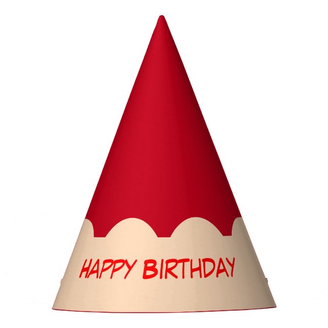 Gorro De Fiesta Nacimiento gráfico de la punta del lápiz rojo (Anverso)