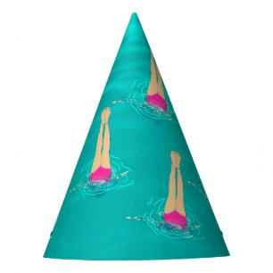 Gorro De Fiesta Nadadores Artísticos - Nadando Bajo El Agua