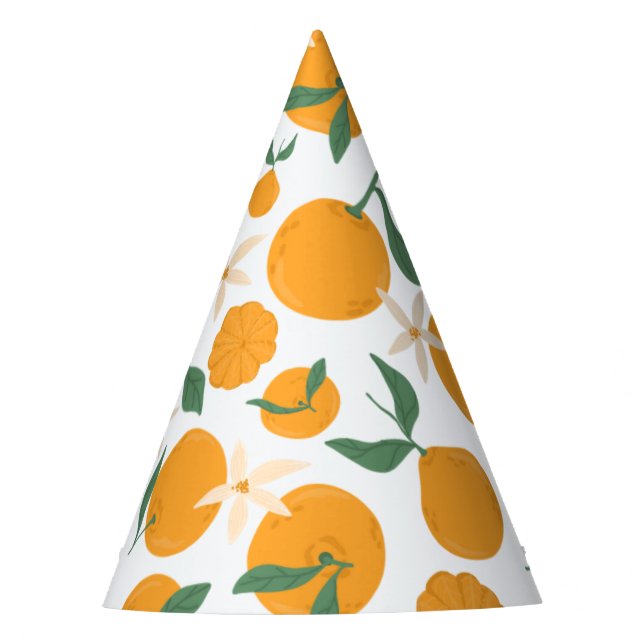 Gorro De Fiesta Naranja Cutie Clementine Tangerine Mandarin Fruit (Anverso)