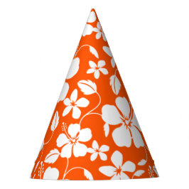 Gorro De Fiesta Naranja HAWAIAN HULA (HIBISCUS)