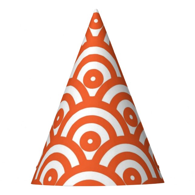 Gorro De Fiesta Naranja moda 60 (Anverso)