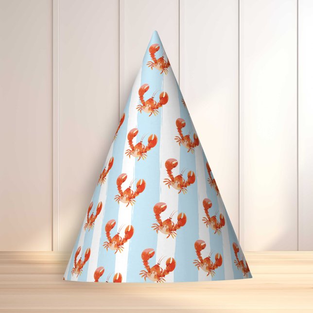 Gorro De Fiesta Nautical Lobster Kids Birthday (Subido por el creador)