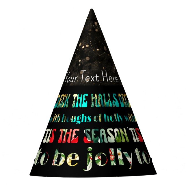 Gorro De Fiesta Navidad Decorar Las Salas Festivo Falso Brillo (Anverso)