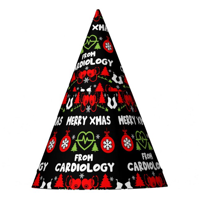 Gorro De Fiesta Navidades de cardiología Regalos de personal médic (Anverso)