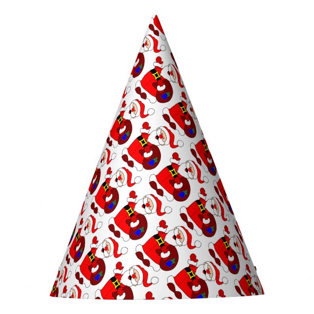 Gorro De Fiesta Navidades Fiesta Gorra/Waving Santa (Anverso)