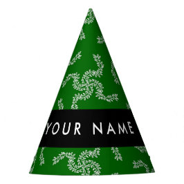 Gorro De Fiesta Navidades Garland, Green, Your name, Personalize