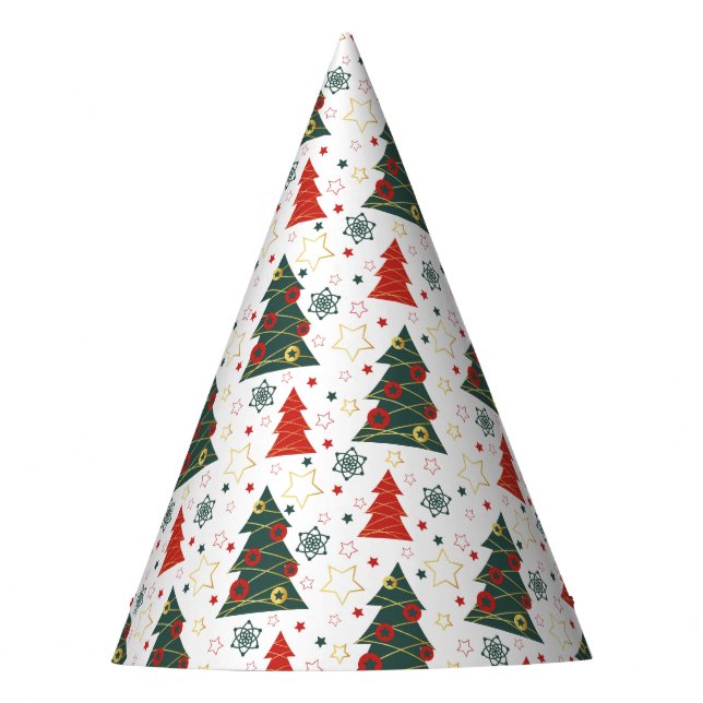 Gorro De Fiesta Navidades Gold Twinkle Starry Pines (Anverso)