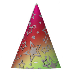 Gorro De Fiesta Navidades gradiente purpurina brillo confetti estr