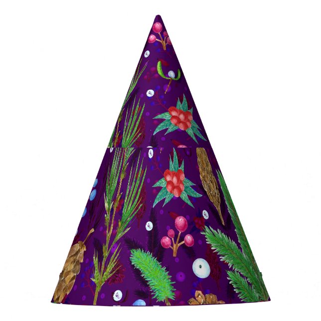 Gorro De Fiesta Navidades Pine Cones: Festividad sin foco (Anverso)