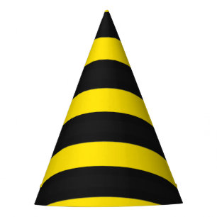 Gorro De Fiesta Negro/amarillo Abeja-Como modelo de las rayas