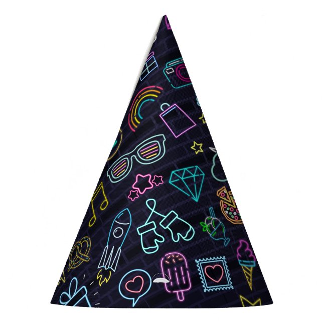 Gorro De Fiesta Neon Purim (Izquierda)