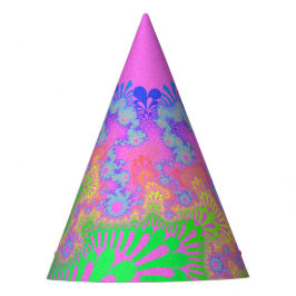 Gorro De Fiesta Neon Rainbow Sunburst