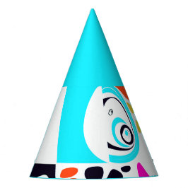 Gorro De Fiesta Nido de pájaro - Blanco turquesa