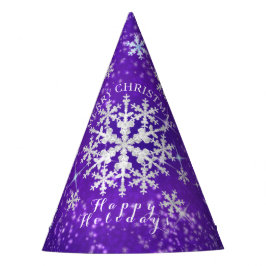 Gorro De Fiesta Nieve: Blanqueo púrpura