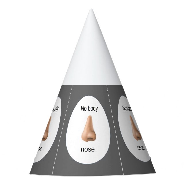 Gorro De Fiesta Ninguna nariz del cuerpo (Anverso)