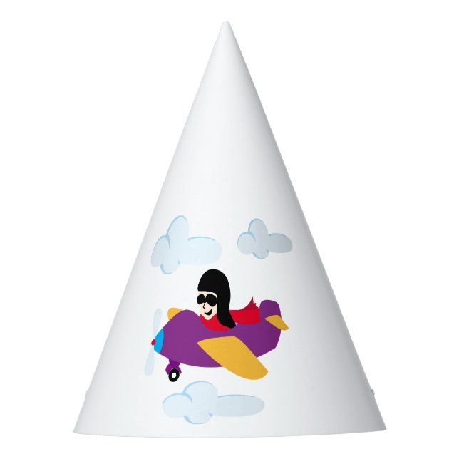 Gorro De Fiesta Niño volando en avión (Anverso)