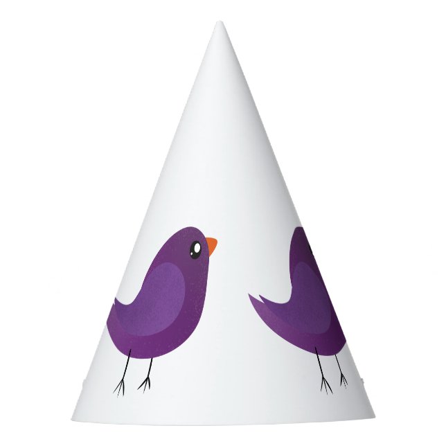 Gorro De Fiesta Niños adorables pájaros (Anverso)