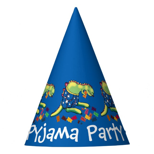 Gorro De Fiesta Niños de dinosaurios Pajama fiesta (Anverso)