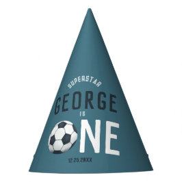 Gorro De Fiesta Niños Deportes Blue Modern Niños Primer Cumpleaños