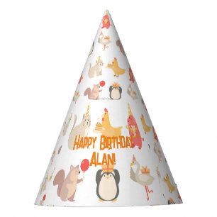 Gorro De Fiesta Niños Fiestas de cumpleaños Animales Niños Zoológi