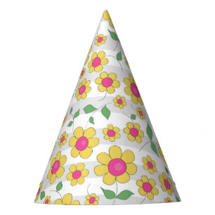 Gorro De Fiesta Niños floridos pintan diseño de primavera feliz