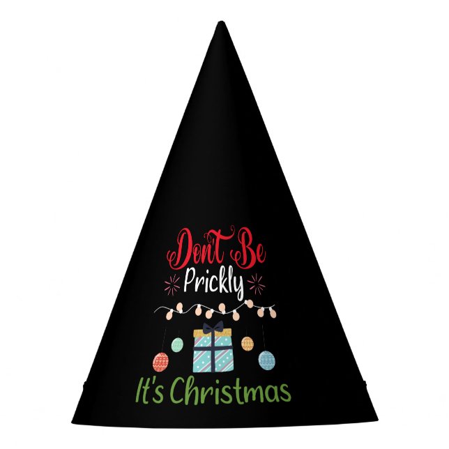 Gorro De Fiesta No seas espinoso - Divertida Navidad (Anverso)