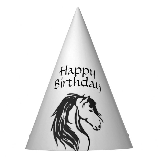 Gorro De Fiesta Noble Cabeza de Caballo Cumpleaños (Anverso)