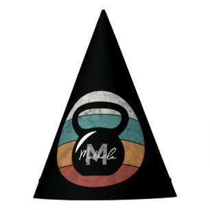 Gorro De Fiesta Nombre del monograma del personalizado del timbre 